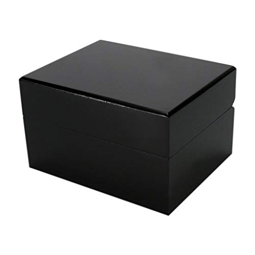 WCHCWR Fashion Black Single Slot Wooden Watch Case Paint Box Travel Jewelry Gift Storage Showcase Display Box