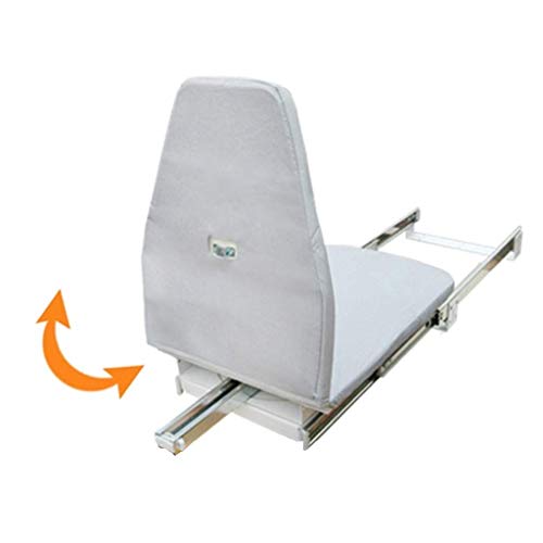 Planche à repasser haut de gamme pliable grise pour dressing luxueux