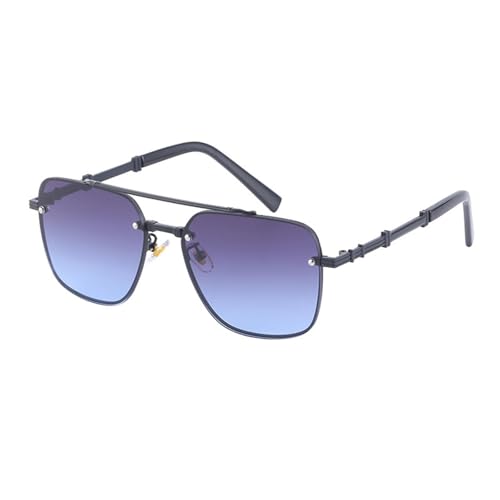 Lunettes de soleil de luxe hommes et lunettes de mode femmes en métal