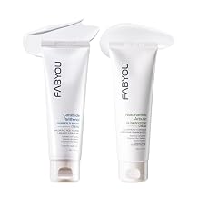 FABYOU Ceramide Panthenol & Niacinamide Arbutin Cream Set - Barrier Support & Glow Boosting Moisturizers for Dry, Sensitive & Dull Skin, Long-Lasting Hydration, Korean Skincare