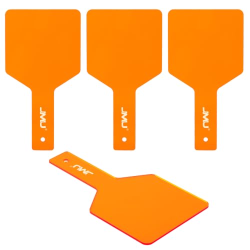 JMU 4 Pcs Dental Curing Light Shield Handheld, Transparency, Orange