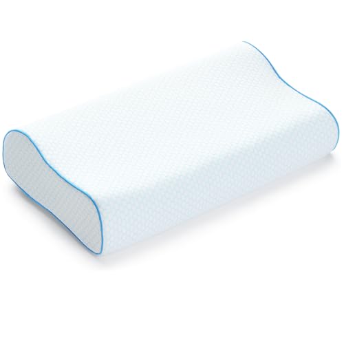 FFitness Almohada Cervical Memory Foam 30 × 50 cm – Ergonómico Ortopédico para Dolores de...
