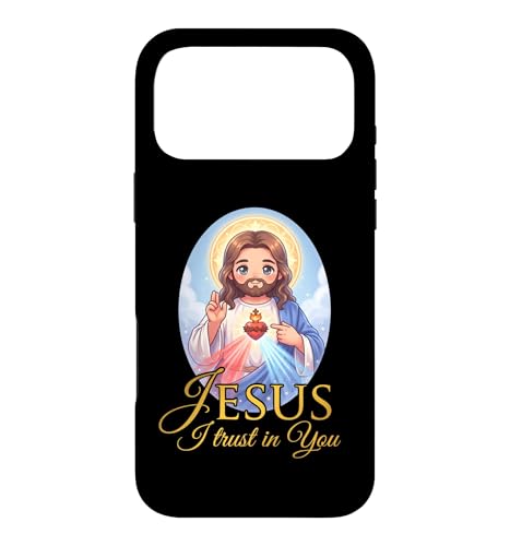 Divine Mercy Jesus I Trust in You �J�g���b�N �N���X�`���� �L�b�Y �X�}�z�P�[�X iPhone 17 Pro Max �p