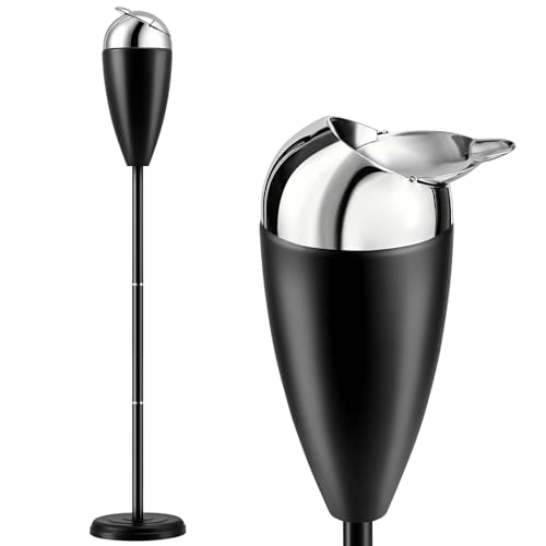 Ash Tray with Lid 3-Level Adjustable Ashtray with Lid Black Cigar Ashtray