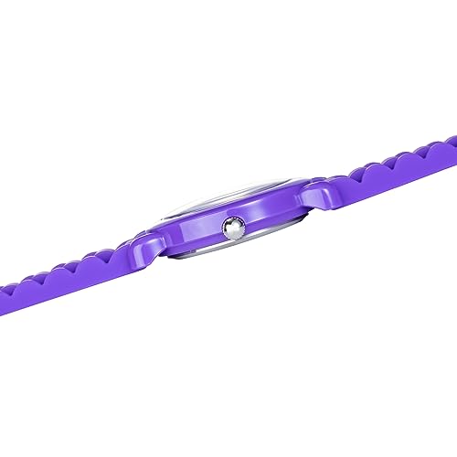 Reloj infantil analógico Disney Wish morado de plástico para aprender 4