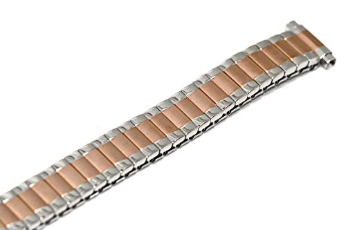 Speidel 10-13Mm Two Tone Rose Gold Radial Twist O Flex Expansion Strap Watch Band #TOP1