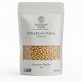 Shuddh Veda Soyabean 0.5kg | Natural Whole Soybeans | Natural Plant-Based Protein & Fiber-Rich Pulses | Hygienically Packed Soya Beans for Cooking, Curries & Daily Recipes | Vegan & Non-GMO