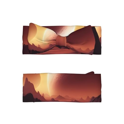 Alien Planet Picture Baby Bow Headband Stretchy and Soft for Newborns, Infants, Toddlers, and Kids Girls2