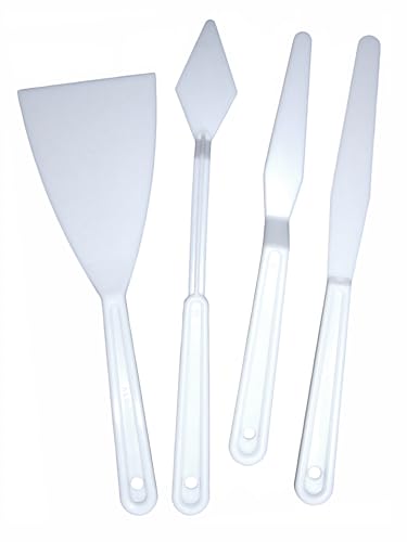 Image of Major Brushes Plastic Palette Knives Pack of 4