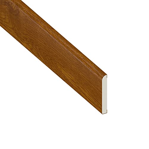 UPVC Plastic Door Frame Kit Oak - Architrave Finishing Trim - Edging Trim for Doors/Windows - 2 x 2 Metre Lengths and 1 x 1 Metre Length Kit - 45mm Wide