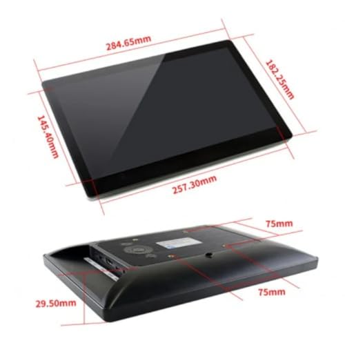 Image of Waveshare 11.6 Inch HDMI Touch Screen 1920x1080 LCD with Case | 10-Point Capacitive Touch Display, Compatible with Raspberry Pi, Windows & Android, Plug & Play Monitor for Projects Use