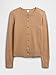 GAP Womens Crewneck Cardigan Camel/Camel HTR CMB-E XXS
