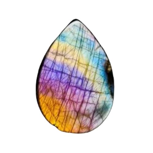 Labradorite vert d'eau naturelle en poire 45mm pour bijou d'exception