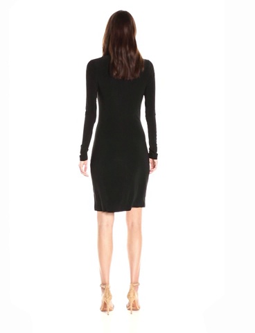 Norma Kamali Women's Long Sleeve Side Draped Dress - Image 7