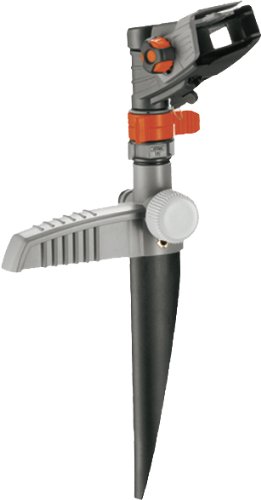 Gardena Comfort Impuls-, Kreis- und Sektorenregner (auf Spike): Großflächen-Regner zur Bewässerung größerer Flächen von 75 bis 490 m², stufenlose Reichweiteneinstellung bis 12.5 m (8141-20)