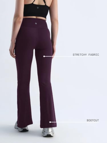 Image of CAVA Extra Tall Hourglass Flared Leggings for Women | V Waistband, Anti Camel Toe Design, Extra Tall Fit, Flared Bottoms, Deep Pockets, Sculpting Stretch Fabric
