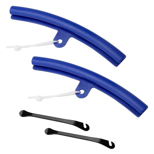 APOMOONS 2 Palanca de neumáticos para Bicicleta con Protector de Llantas de Poliuretano de 24-29 Pulgadas, Herramienta para Cambiar los neumáticos fácilmente, protección de Llantas y antiarañazos