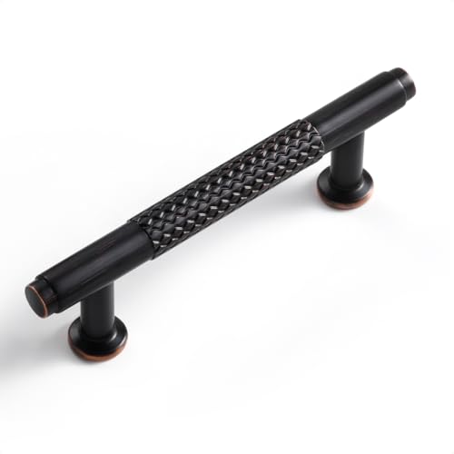 SORWDUERM 2 Pack 3 Inch(76mm) Oil Rubbed Bronze Cabinet Handles