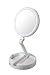 Floxite Dual Sided 12x And 1x Circle Lite Folding Vanity Travel Mirror