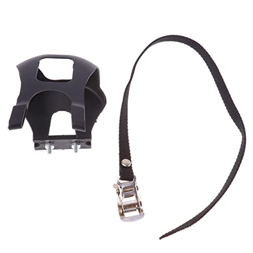 Toddmomy 4 Piezas Clip De Bicicleta con Correas Fijas Pedales De Bicicleta Pata De Cabra Pedales De Ejercicio Pedales Plegables Suciedad De La Palanca del Embrague Pedales De Montaña Black