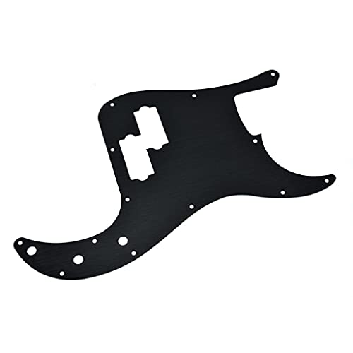 Pickguard P Bass aluminium noir anodisé plaque 13 trous pour basse Fender