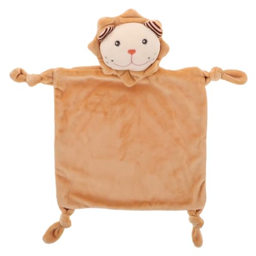 TOGEVAL Babysicherheitsdecke Weich Atmungsaktiv Löwenmotiv Babydecke Unisex Kleines Beruhigendes Tuch für Neugeborene Vielseitig als Schnuffeltuch und Kuscheldecke Geeignet