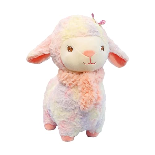 Generisch Peluche de cordero - Oveja de peluche - Oveja Peluche | Divertido peluche de peluche para coleccionar, lindo y suave juguete de cordero de tela para mujeres
