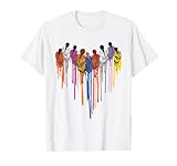 Women Heart Shape Watercolor Native American Heritage Month T-Shirt