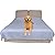 SILLY LEGACY Thin Reversible Waterproof Protective Cover or Liner for Bed or Couch, for Dogs and Cats (Double 208 x 198 cm, Grey)