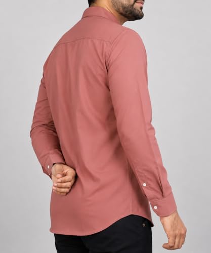 Image of CB-COLEBROOK Men's Casual, Regular Fit, Solid Colour, Lightweight, Button Down, Casual Wear, Shirt with Pocket. Suitable for Office & Casual Use