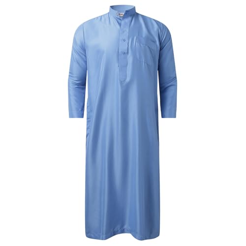 Thobe homme lin contre la chaleur, robe arabe ample et fraîche