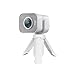 Generic LZYDD Webcam Clip with Mini Desk Tripod Mount for Logitech StreamCam 1080P HD 60fps Streaming Webcam (White)