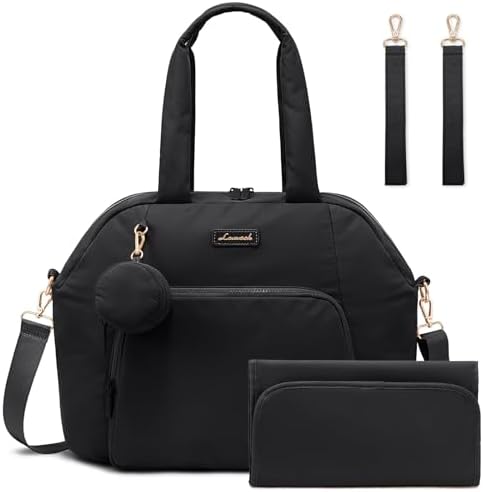 LOVEVOOK Diaper Bag Tote with Pacifier Case and Changing Pad