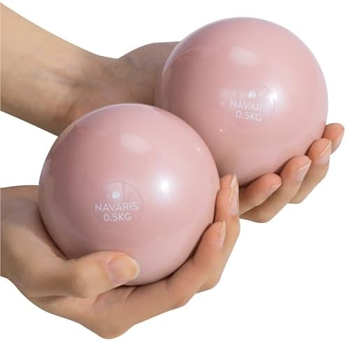 Navaris 2 x Gymnastics Ball Small for Pilates 0.5 kg - Pilates Ba...