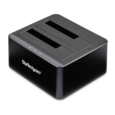 StarTech.com Dual-Bay USB 3.0 to SATA Hard Drive Docking Station, USB Hard Drive Dock, External 2.5/3.5" SATA I/II/III, SSD/HDD Docking Station, Hot-Swap Hard Drive Bays, Top-Loading (SDOCK2U33V)
