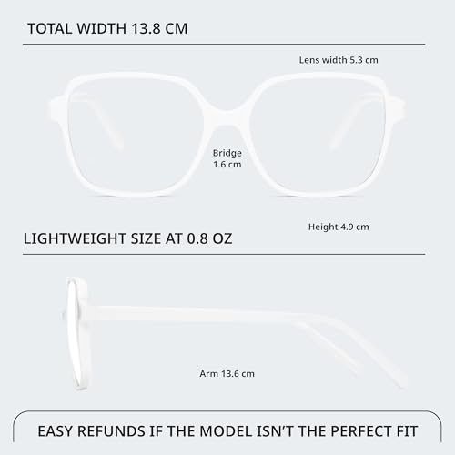 Image of miyya Blue Light Blocking Glasses for Women, Blue Light Glasses for Women Oversized Fashion Glasses