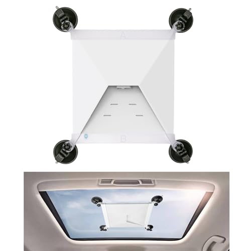 LiRenDiar Starlink Mini Sunroof Suction Cup Mount – Secure & Ultra-Stable Holder for Starlink Mini on Cars, RVs? SUVs?Boats and Road Trips (White)