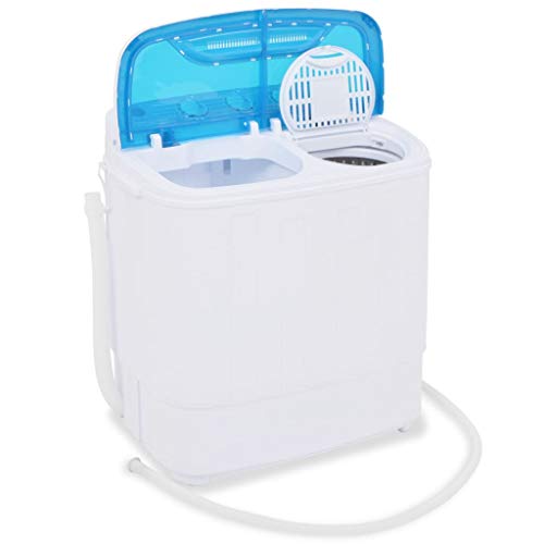 vidaXL Mini Wasmachine Dubbele Trommel 5,6 kg Was Machine Kleding Schoonmaak - Image 8
