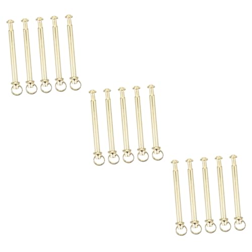 Levemolo 15 Sets Sturdy Handheld Fan Shaft Rivet Easy Install Remove for DIY Folding Fan Repair