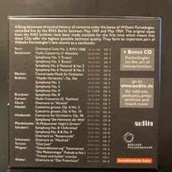 Amazon.co.jp: 全13枚組セット フルトヴェングラー RIAS放送録音