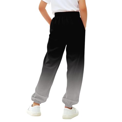 Girls Sweatpants Fall Fashion Back to School Clothes Youth Cute Preppy Baggy High Waisted Cinch Bottom Jogger Pants Fall2
