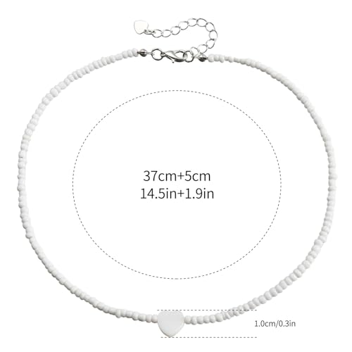 Collier perles de riz blanc de qualité supérieure avec pendentif