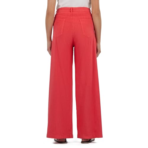 KUT from the Kloth Women's Ryan-High-Rise Wide Straight Leg Front Pleats3