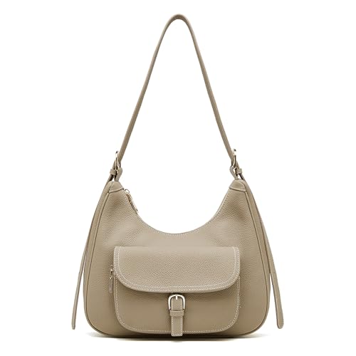 MoreFarther Genuine Leather Crossbody Bags for Women, Minimalist Messenger Bags,