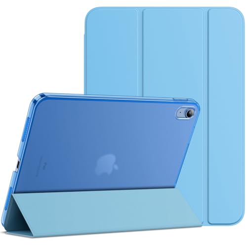 JETech Case for iPad (A16) 11th Generation 11 Inch 2025 / iPad 10th Generation 10.9 Inch 2022, Slim Smart Cover with Hard PC Translucent Back, Supports Touch ID, Auto Wake/Sleep (Sky Blue)