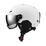 Conception intégrée : le casque de snowboard est intégré avec des lunettes de protection, coupe-vent, améliore et protège les yeux des conditions météorologiques défavorables pendant de ski.