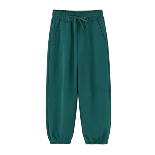 Unisex Sweatpants Pants Casual Trousers Boys Girls Soft Cotton 5-13Y