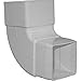GENOVA Products TV788653 WHT 90 DEG DNSPT Elbow, White