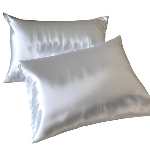 Kit 2 Fronhas Cetim Anti-frizz Seda Alto Brilho Par (branco)