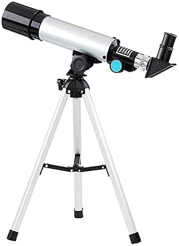 Télescope d'astronomie pour débutant avec ouverture 50 mm et monture AZ 400 mm